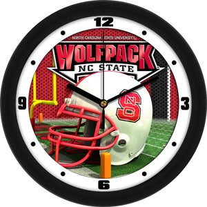 North Carolina State Wall Clock - Football Helmet
