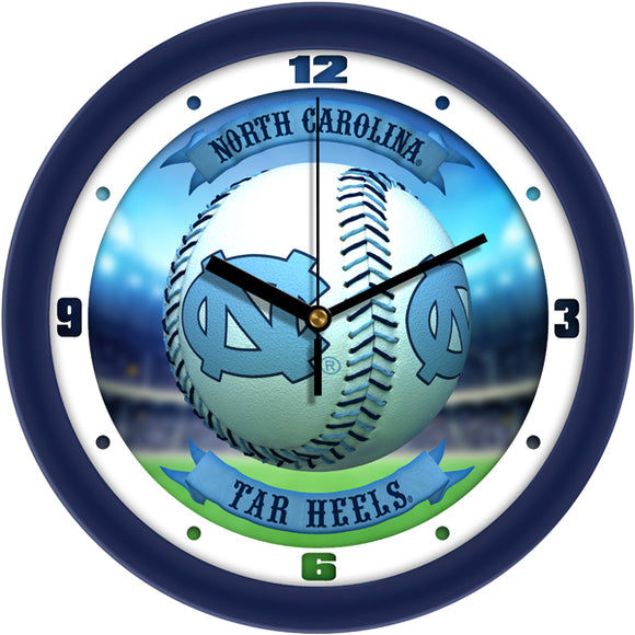 North Carolina Wall Clock - Baseball Home Run