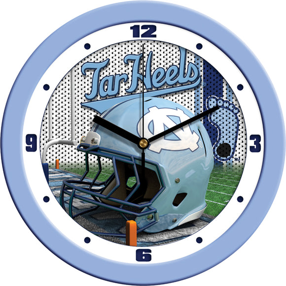 North Carolina Wall Clock - Football Helmet