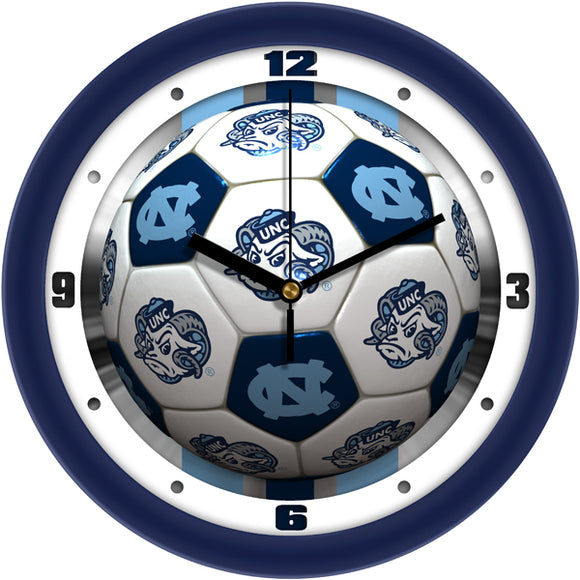 North Carolina Wall Clock - Soccer