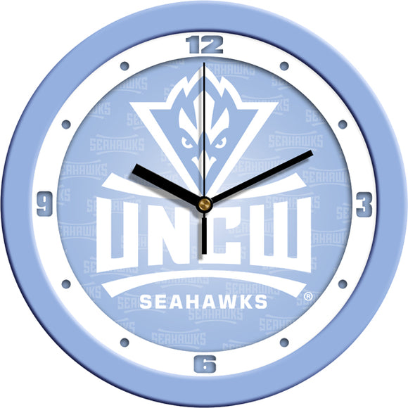 UNC Wilmington Wall Clock - Baby Blue