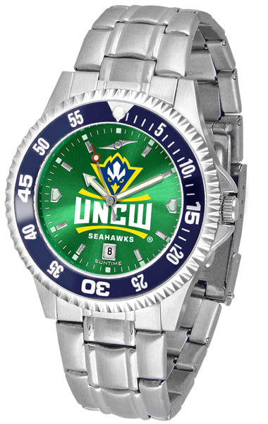 UNC Wilmington Competitor Steel Men’s Watch - AnoChrome- Color Bezel