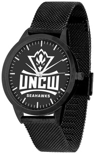 UNC Wilmington Statement Mesh Band Unisex Watch - Black - Black Dial
