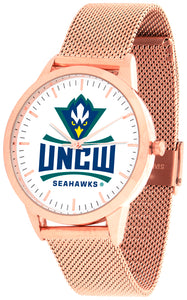 UNC Wilmington Statement Mesh Band Unisex Watch - Rose