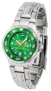 North Dakota State Competitor Steel Ladies Watch - AnoChrome - Color Bezel