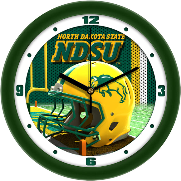 North Dakota State Wall Clock - Football Helmet