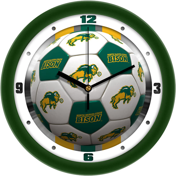 North Dakota State Wall Clock - Soccer