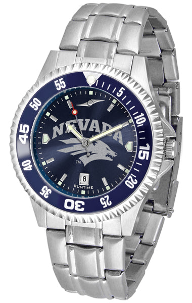 Nevada Wolfpack Competitor Steel Men’s Watch - AnoChrome- Color Bezel