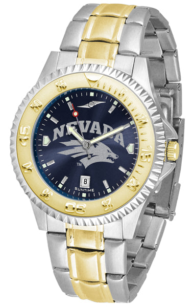 Nevada Wolfpack Competitor Two-Tone Men’s Watch - AnoChrome