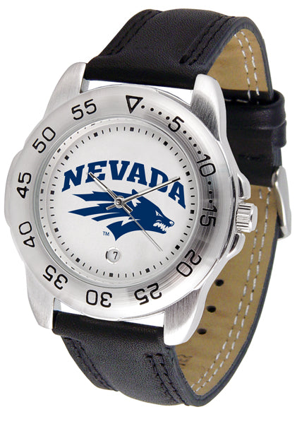 Nevada Wolfpack Sport Leather Men’s Watch