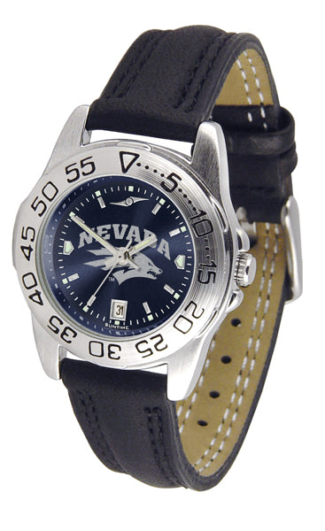 Nevada Wolfpack Sport Leather Ladies Watch - AnoChrome