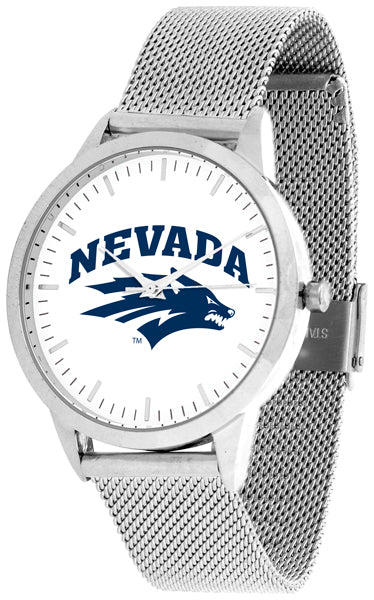 Nevada Wolfpack Statement Mesh Band Unisex Watch - Silver