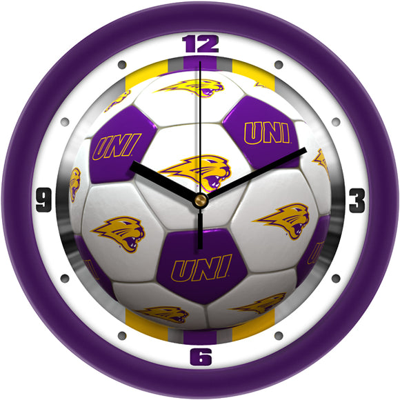Northern Iowa Wall Clock - Soccer