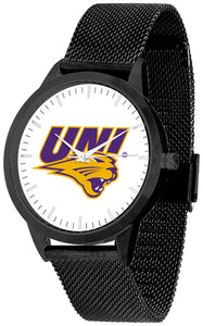 Northern Iowa Statement Mesh Band Unisex Watch - Black