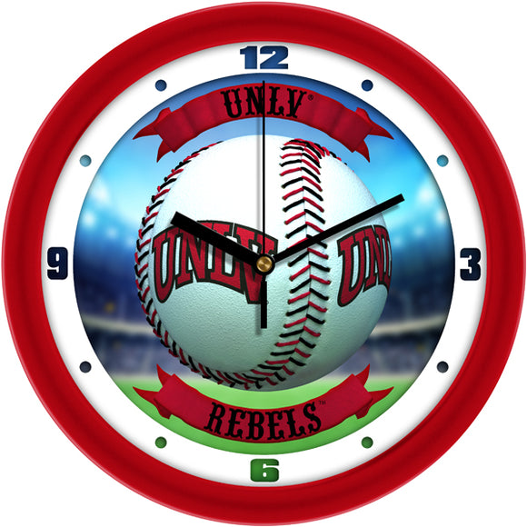 UNLV Rebels Wall Clock - Baseball Home Run