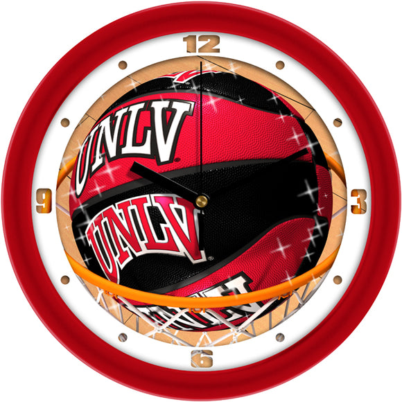UNLV Rebels Wall Clock - Basketball Slam Dunk