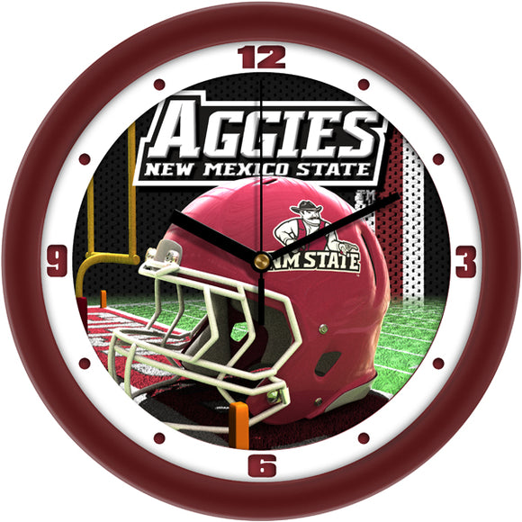 New Mexico State Wall Clock - Football Helmet