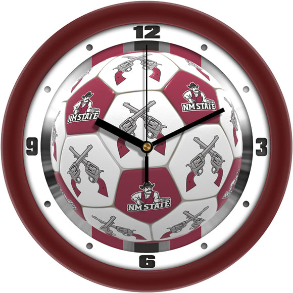 New Mexico State Wall Clock - Soccer