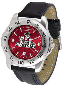 New Mexico State Sport Leather Men’s Watch - AnoChrome