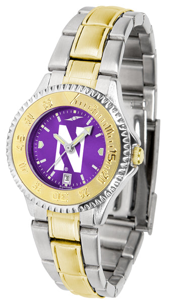 Northwestern Wildcats Competitor Two-Tone Ladies Watch - AnoChrome