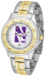 Northwestern Wildcats Competitor Two-Tone Men’s Watch