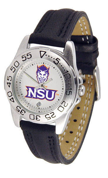 Northwestern State Sport Leather Ladies Watch