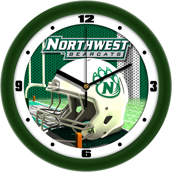Northwest Missouri State Wall Clock - Football Helmet