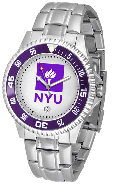 NYU Violets Competitor Steel Men’s Watch