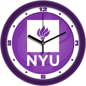 NYU Violets Wall Clock - Dimension