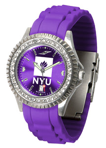 NYU Violets Sparkle Ladies Watch