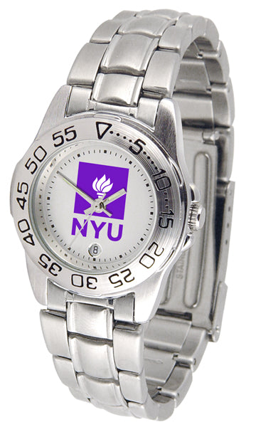 NYU Violets Sport Steel Ladies Watch