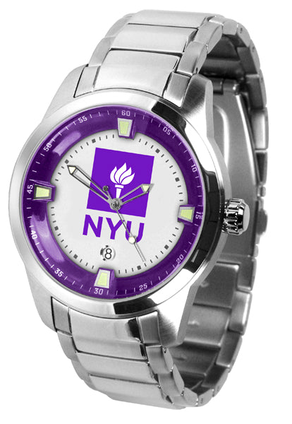 NYU Violets Titan Steel Men’s Watch