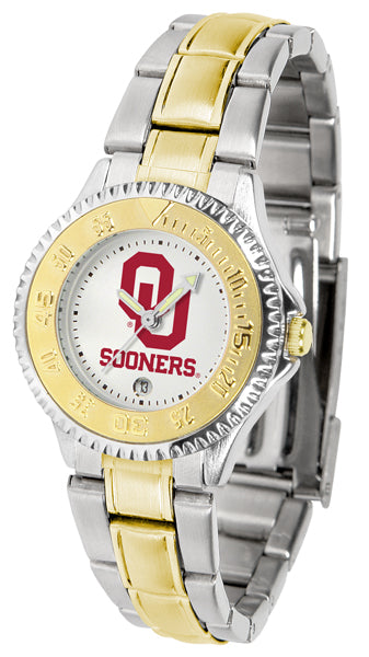Oklahoma Sooners Competitor Two-Tone Ladies Watch