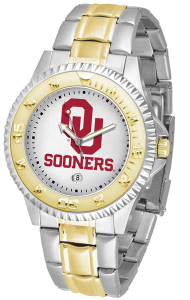 Oklahoma Sooners Competitor Two-Tone Men’s Watch