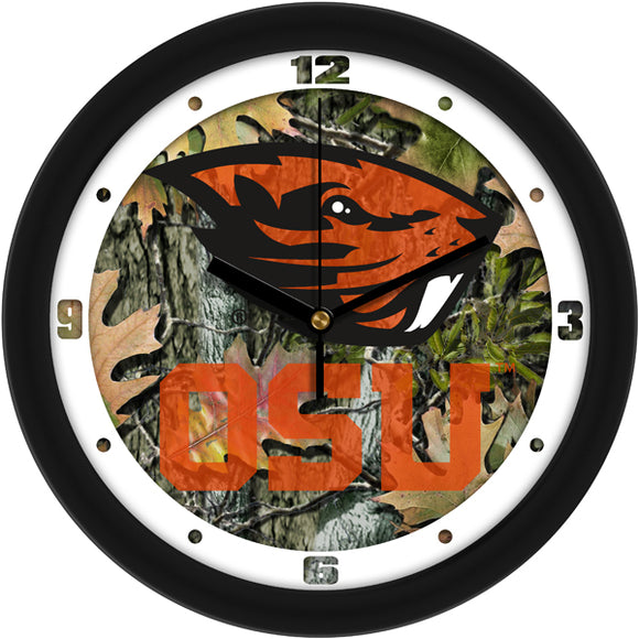 Oregon State Wall Clock - Camo
