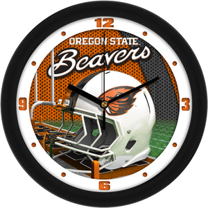 Oregon State Wall Clock - Football Helmet