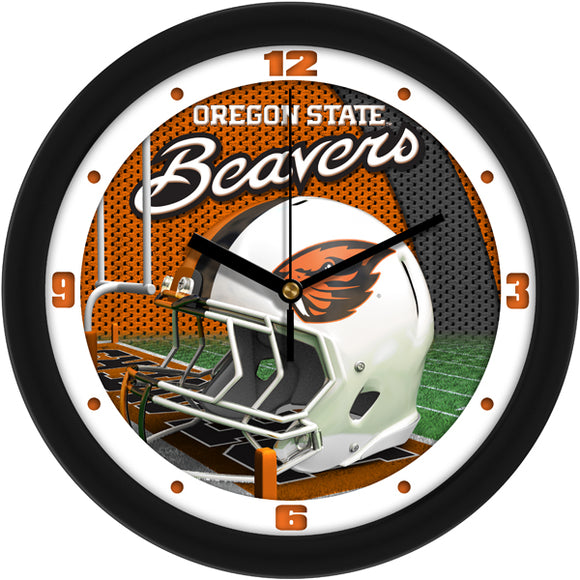 Oregon State Wall Clock - Football Helmet