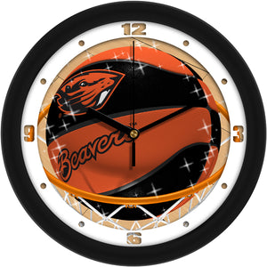 Oregon State Wall Clock - Basketball Slam Dunk