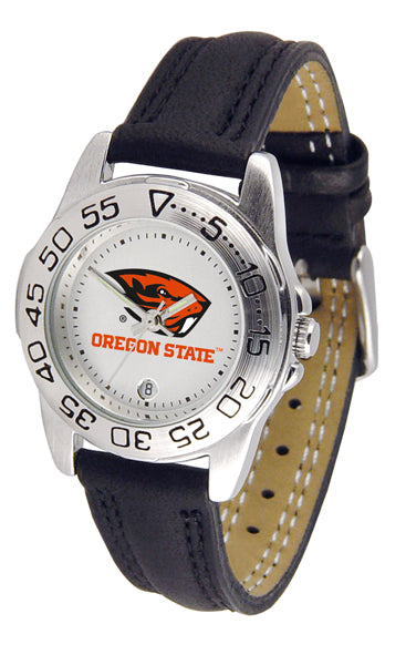 Oregon State Sport Leather Ladies Watch