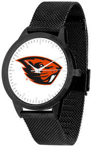 Oregon State Statement Mesh Band Unisex Watch - Black