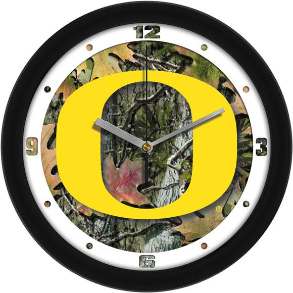 Oregon Ducks Wall Clock - Camo