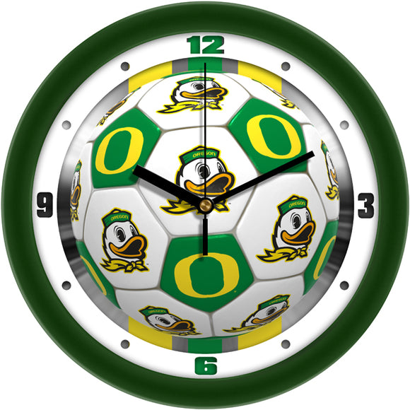 Oregon Ducks Wall Clock - Soccer