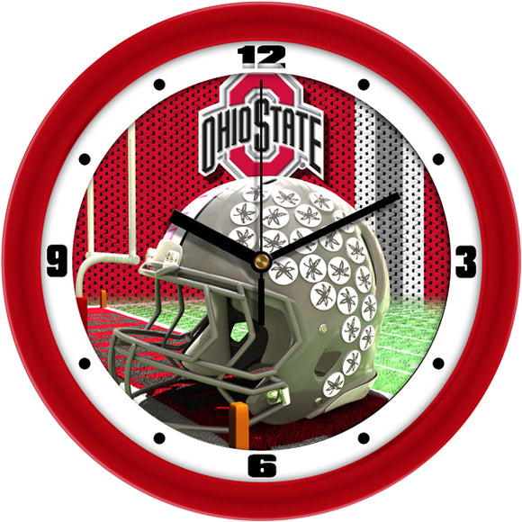 Ohio State Wall Clock - Football Helmet