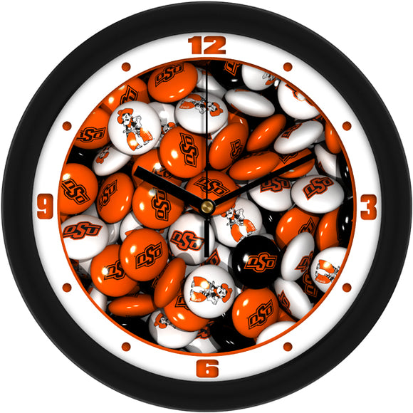 Oklahoma State Wall Clock - Candy