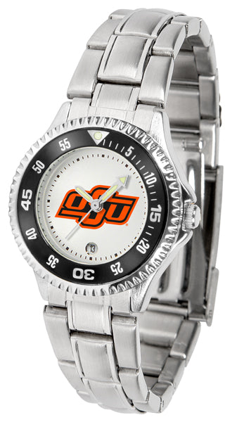 Oklahoma State Competitor Steel Ladies Watch
