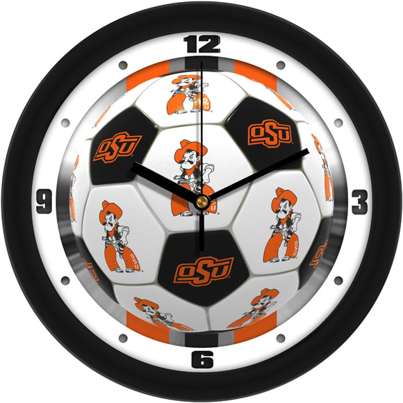 Oklahoma State Wall Clock - Soccer