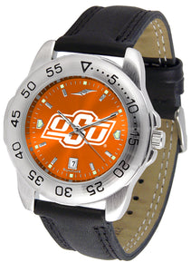 Oklahoma State Sport Leather Men’s Watch - AnoChrome