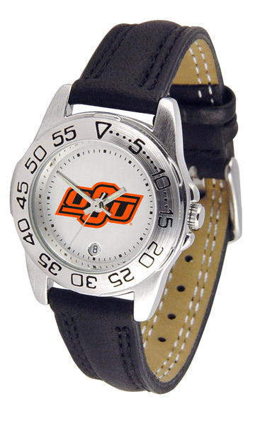 Oklahoma State Sport Leather Ladies Watch