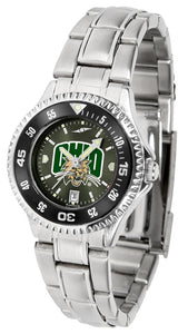 Ohio University Competitor Steel Ladies Watch - AnoChrome - Color Bezel