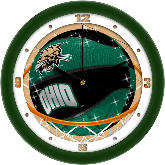 Ohio University Wall Clock - Basketball Slam Dunk